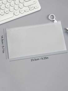 5pcs/10pcs Transparent Frosted Ring Zipper Bags For Underwear, Cosmetics, Stationery, Travel Storage For Travel Storage Bag,Makeup Bag,Cosmetic Bag,Vacation Organizer,Large Capacity Makeup Organizer Makeup Case, For Lipstick, Brush, Skincare, Mobile Phone, Coin, Small Items, For Home,Gift,Vacation And Festival Halloween Christmas Multifunctional Use,Boho Vibes