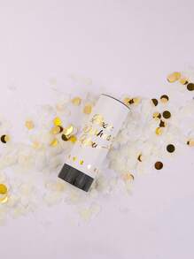 1 件玫瑰金生日彩纸爆竹，手持派对带彩带，适合生日派对、庆祝活动