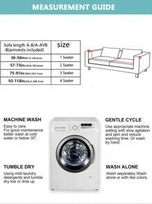 1 pieza Funda de sofá de seda de leche de unicolor, lavable a máquina, incluye 1 pieza de almohada a juego sin relleno, protector de sofá a prueba de polvo y arañazos de mascotas