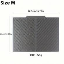 1pc Silicone Drain Mat, Sloped Drainage Dish Cup Holder Pad, Anti-Slip Mat For Bathroom, Kitchen, Dining Table, Heat Insulation Placemat,Non-Slip Kitchen Mats For Sink Side, Natural And Hygienic Kitchen Essential For Home And Kitchen Room Decor, Part Of Your Cozy Fall& Winter Styles And Christmas Decorations - White - View 9