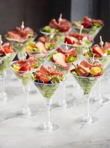 10pcs High-Foot Cold Drink Cup, Red Wine Cup, Cream Cake Cup, Dessert Cup, Suitable For Dessert Baking, Summer Cold Drink, Juice, Vegetable Juice, Wine Cup, Dessert Shop, Bar Party, Birthday Party Cup, Ice Cream Cup, Reusable - Transparent - View 8