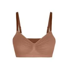 FeelinGirl Bralettes For Women With Support Comfortable Bras No Underwire Seamless Everyday Bras - 棕色 - 查看 6