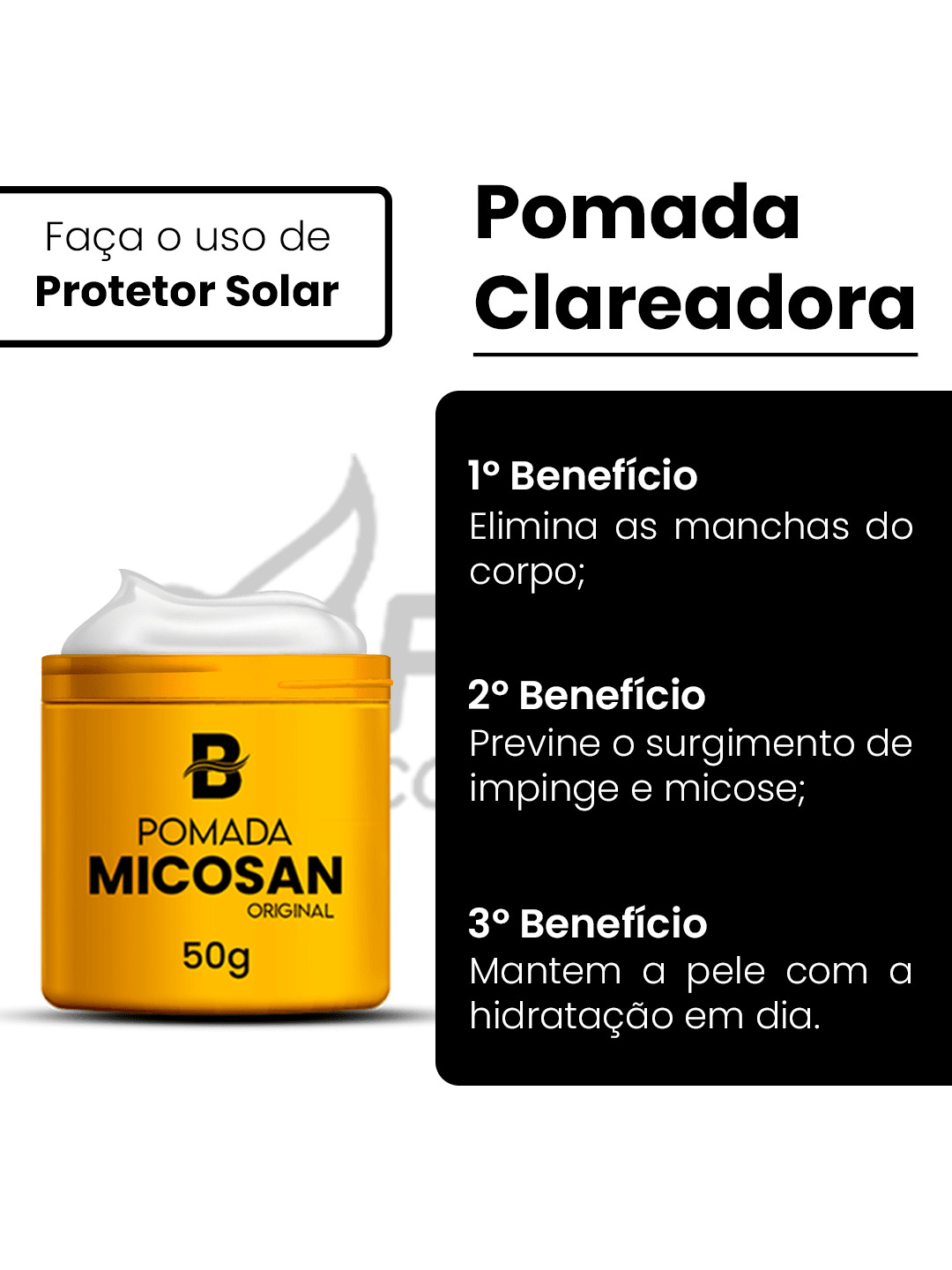 Kit Micosan - Sabonete Líquido, Pomada Clareadora e Sabonete Em Barra Para  Manchas Na Pele e Micoses | SHEIN Brasil