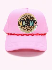 Tucker Hat Chain Baseball Hat Lant Decor Lant Stone Beads Acrilic Linked Hat Chain
