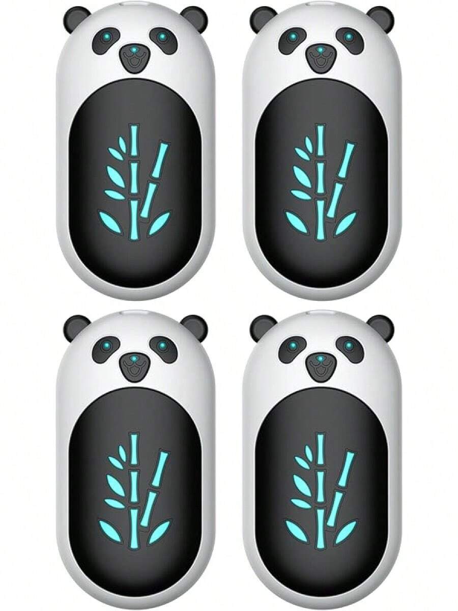 Hand Warmers Rechargeable 2 Pack, 6000mAh Electric Hand Warmer Reusable, 20Hrs Long Heating, Portable Pocket Heater Handwarmer For Women Men, Outdoor Camping, Hunting Gear - 4隻裝白色熊貓 - 查看 1