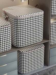 1 Stück Stoffschrank Aufbewahrungstasche, großvolumiger Vliesstoff-Organizer mit Reißverschluss für Bettwäsche, Kleidung, wasserdicht