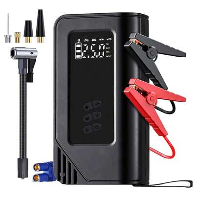 Fuente de alimentación de Arranque de Coche de 2500 A con compresor de Aire de 150 PSI, Caja de Arranque de Coche, arrancador de batería de Coche portátil, Pantalla LCD Grande, luz LED