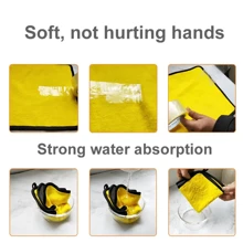 3pcs Extra Soft Microfiber Car Wash Towel - 30*30cm (11.8*11.8 Inch) Car Cleaning Drying Cloth Never Scratch Home Kitchen Rag Dishwashing Towel