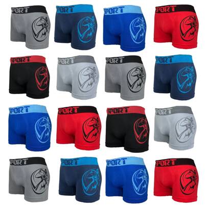 12 Piezas Boxer Caballero Mayoreo Tela Suave Cómodos y Ajustables Económicos Ligeros Modelo American FootBall