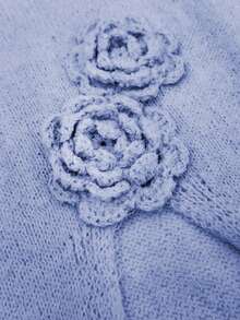 Đầm len dệt kim hở lưng hở chân không tay dài chấm đất bằng vải satin dáng dài, dây mảnh, họa tiết hoa, trang phục đi biển, váy dài che thân, xẻ tà mùa hè, tiệc cocktail, váy Ibiza thanh lịch, vừa vặn - Màu xanh bụi bặm - Xem 3