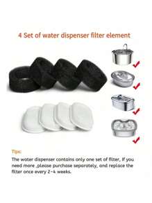 3.2升大容量，爱猫人士的礼物，猫妈妈最爱的饮水机，不锈钢材质，USB供电（不含适配器），自动净水，适合多户家庭使用，静音运行，三重过滤，循环系统，替换滤芯需另行购买。 - 彩色 - 查看 11