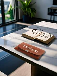 Customized Eyeglasses Storage Case, Multifunctional Glasses Organizer, Birthday Gift, Personalized, Customized Name, Student, Office, Eyewear Box, Dust-Proof Case - Multicolor - View 3