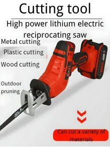 1 套大功率电池无绳往复锯，无刷电机变速锯 0-3500 SPM，无需工具更换刀片，4 个用于木材/金属切割的 Recpro 刀片。