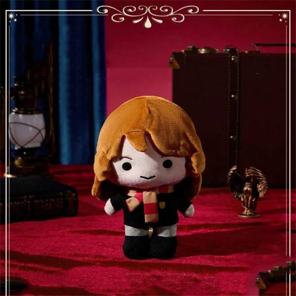 Juguete de peluche de 24 cm/9.45 pulgadas de la serie de Harry Potter, muñeco de peluche del personaje Hermione, regalo de cumpleaños lindo de dibujos animados, inspirado en la película y la serie de TV, coleccionable