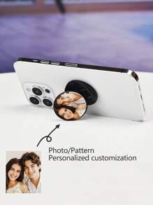 Soporte de teléfono plegable y telescópico con personalización de patrón y foto, regalo de cumpleaños, regalo festivo, regalo del Día de San Valentín