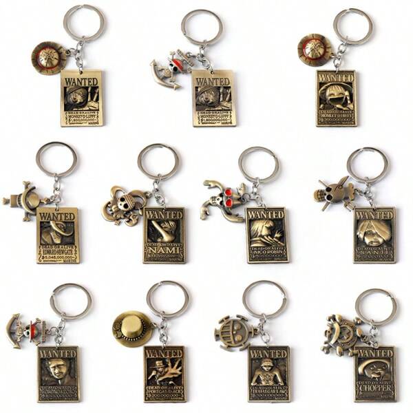 2025 New Style Piece Hat Model Keychain - Full Metal Model - Anime Peripheral - Keychain - Holiday Gift - Birthday Gift - Perfect Gift