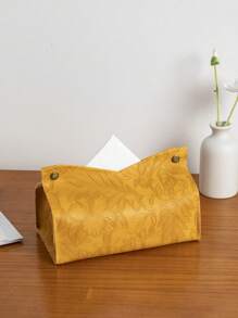 Stück/2 Stücke/5 Stücke/10 Stücke einfarbige Taschentuchbox mit Blumenmuster, PU-Leder geprägt, modern, skandinavisch, V-förmig, wasserdicht, aufrecht stehender Taschentuchhalter für den Schreibtisch, geeignet für Büro, Esszimmer, Bar, Wohnzimmer, Schlafzimmer, Badezimmer, für Zuhause, Küche, Schlafzimmer, Wohnzimmer, Esszimmer, Wohnaccessoires, dekorative Box, Hochzeitsgeschenk für Frauen, für Sommerreisen, Urlaub, Festivals - Khaki - Übersicht 11