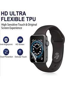 6 Pcs Soft Screen Protector Film For New Apple Watch S10 Series, Compatible With 38/40/41/42/44/45/49mm Apple Watch Ultra/SE/8/7/6/5/4/3/2/1, Transparent, Anti-Scratch
