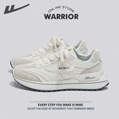 Warrior 男士透气运动鞋，春夏款，轻便舒适，透气性佳，风格简约，休闲时尚，四季皆宜，耐磨耐穿，适合全天穿着，训练鞋，跑步鞋。
