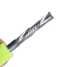 Herramienta Taladro Fresador Router Cnc 4mm. 2 lados cortados hacia abajo a la izquierda - Verde - Ver 2