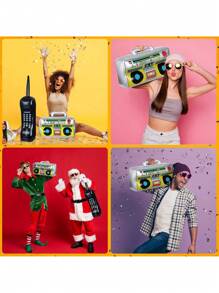 1 szt. nadmuchiwane balony w kształcie telefonu komórkowego, dekoracja imprezowa w stylu retro z lat 80., Boże Narodzenie