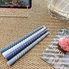 A Box Of 4 Morandi Gradient Colored Threaded 10 Inch Long Candles, Suitable For Home Use, Romantic Weddings, Decoration, And Candlelight Dinners Gifts Birthday Graduation - Multicolor - View 13