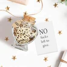 To Give, Jar Of  Gift Jar, Funny Gifts For Men Women, Swear Jar,  Jar, Gag Gift, Father's Day Gifts For Men, Gifts For Birthday Christmas Valentine's Day, Small Gift, Desk Decor - Brown - View 2