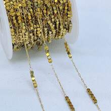 100cm/39.37 Inch Simple And Fashionable Small Square Stainless Steel Chain Niche Design DIY Jewelry Making Necklace, Bracelet, Earring Design And Special Gift Jewelry Accessor