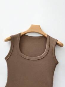 Juego de 3 tops camiseta interior sin mangas de mujer de mezcla de algodón sin costuras, capa base elástica