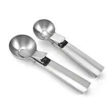 1pc Stainless Steel Dual-Use Ice Cream Scoop, Multi-Function Ice Cream Scooper, Ice Cream & Fruit Spoon Ice Cube Tray Ice Cube Ice Cube Squishy Ice Cube Mold Ice Cube Mould