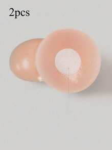 2/6/12 Reusable Silicone Nipple Strips For Women, Nude, With Silicone Breast Lift, Non-Slip/Breathable Seamless Self-Adhesive Invisible Nipple Strips, Strap, Lingerie And Lingerie Accessories, Outdoor Sports, Skin Tone/Light Pink/Bra Lift, Skin Tone, Wedding, Halter Top With Anti-Sag, Push-Up/Round/Flower Shape - Apricot - View 12