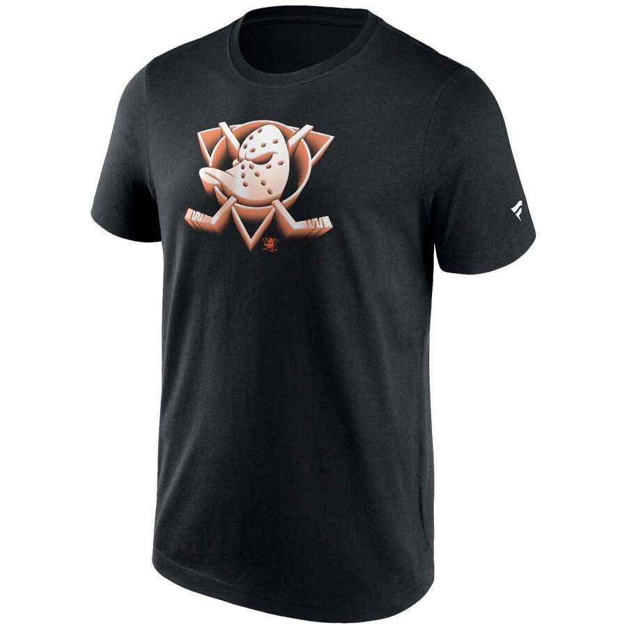 Fanatics 男士 NHL 安納海姆鴨隊籃球球衣（黑色）✅ 24/72 小時送貨到西班牙（半島）