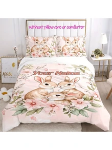 3pcs Custom Photo Bedding Set, Including 2 Pillow Covers - 100% Polyester, Zipper Closure, Digital Printing, Tear-Resistant, Machine Washable - Personalized Bedding Set Suitable For All Seasons - Multicolor - View 7
