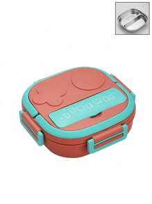 1 pieza Caja de bento con forma de consola de juegos personalizable con texto/logotipo impreso, a prueba de agua, portátil, para exteriores, viajes, estudiantes, trabajadores de oficina, caja de almuerzo de dibujos animados, material de acero inoxidable PP seguro, apta para microondas, caja de almuerzo personalizada - multicolor - Ver 14
