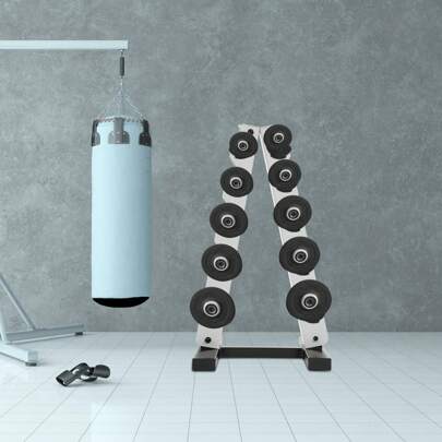 Eatssode Soporte para mancuernas de 5 niveles, soporte profesional para mancuernas de 100 kg, soporte para mancuernas, soporte para pesas para gimnasio en casa