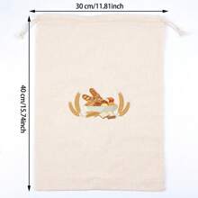 1Pc Bread Bags For Homemade Bread, Linen Bread Bag Storage, Reusable Sourdough Bread Bags Drawstring Bread Container For Toast, Loaf,Sandwich Fresh Longer - Multicolor - View 8
