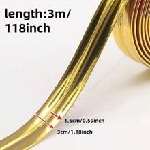 3M/118inch Self-Adhesive Decorative Strip Wall Sticker Door Edge Protection Strip Decorative Strip Protection Strip Furniture Protector - Multicolor - View 4