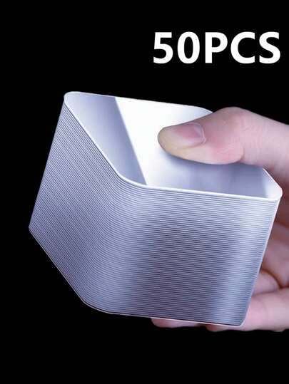 50pcs/Set Reusable Clear Double-Sided Adhesive Nano Tapes, Waterproof Home Essentials