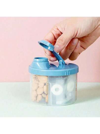 200ML Duża pojemność pojemnika na mleko w proszku Dozownik mleka modyfikowanego dla niemowląt Przenośny pojemnik na mleko w proszku Dozownik proszku Pojemnik do przechowywania żywności 4-komorowy