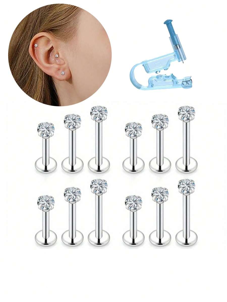 1/2 件 4 爪球珠架、拾取工具、水晶爪镊子抓取器、穿孔珠宝制作抓取工具 Y2k 护肤品哥特旅行必需品笔饰品汗衫发刷 - 銀色 - 查看 1