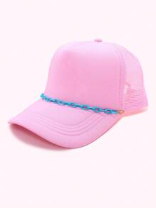Tucker Hat Chain Baseball Hat Lant Decor Lant Stone Beads Acrilic Linked Hat Chain