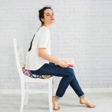 Donut Pillow For Hemorrhoids Seat Cushion For Tailbone Pain Relief - Boho Home Office Chair Cushion For Long Sitting Work - Memory Foam Car Seat Cushions For Driving Butt Pain Pressure Relief - 格子 - 查看 6
