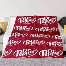 Dr. Pepper Soft Flannel Throw Blanket - Cozy & Warm For Couch, Bed, Office, And Travel - Perfect Gift For Christmas, Mother's Day, And Holiday Parties