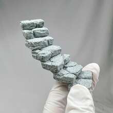 1 件模型石阶微景观山路楼梯石板路沙坑小路微型楼梯踏脚石 - 彩色 - 查看 5