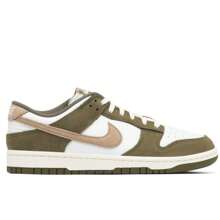 Nike DUNK Men's Sneakers Medium Olive/Summit White/Sail/Hemp FQ8250-200 - Ô liu trung bình/Trắng đỉnh cao/Vải buồm/Xám gai - Xem 1