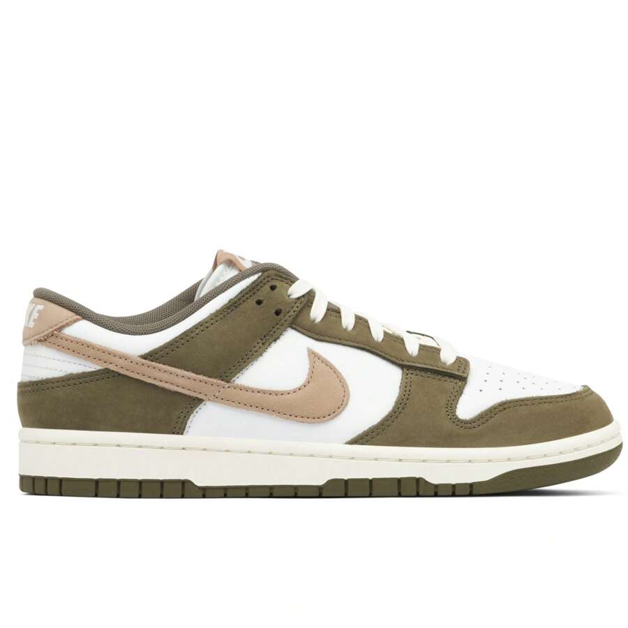 Nike DUNK Men's Sneakers Medium Olive/Summit White/Sail/Hemp FQ8250-200 - Ô liu trung bình/Trắng đỉnh cao/Vải buồm/Xám gai - Xem 1