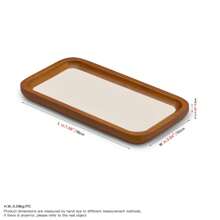 Oirlv Solid Wood Jewelry Tray One Piece Bracelet Ring Display Props Jewelry Organizer Holder Necklace Case Display Stand Jewelry Store Plate