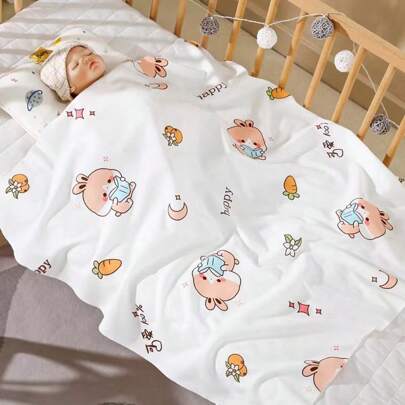 柔软棉质婴儿襁褓毯新生儿接收毯，薄款透气春夏季婴儿医院包巾