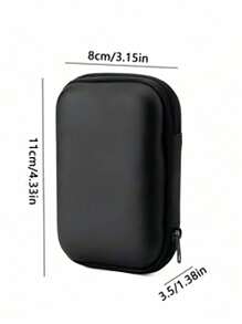 Thick & Durable Data Cable Charging Box, Space-Optimized, Compact Waterproof Portable Coin Purse Earphone Storage Box, Small Charger Organizer, Key Pouch, Cosmetic Bag, Wireless Earbuds Case, Travel Organizer, Suitable For USB Drive, Adapter, Earphone Cables, Etc. Essential For Back To School, Christmas Gift, Unisex Electronic Accessories, Travel Essential