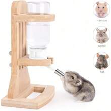 White Water Bottle With Stand - For Dwarf Hamsters, Gerbils, Mice, Rats, Degus And Other Small Pet Rodents - 白色 - 查看 2